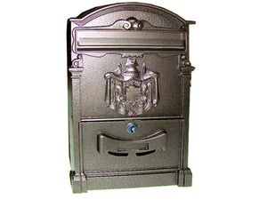 Cassetta Postale MAXI HOUSE Bronzo - Spaziosa E Resistente Per Esterni 290x370x70mm