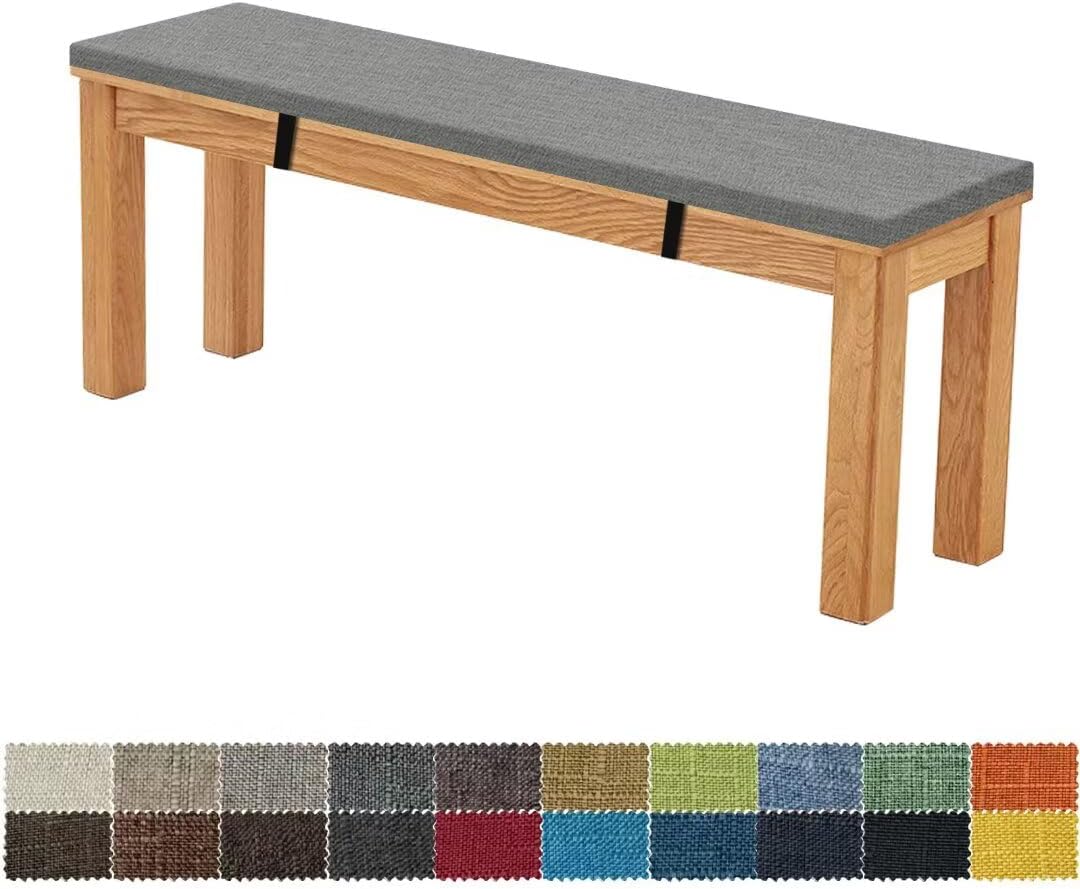 Coussin D'Assise Banc Jardin 100x30x5 Cm – Éponge Haute Densité 45D, Lavable, Antidérapant
