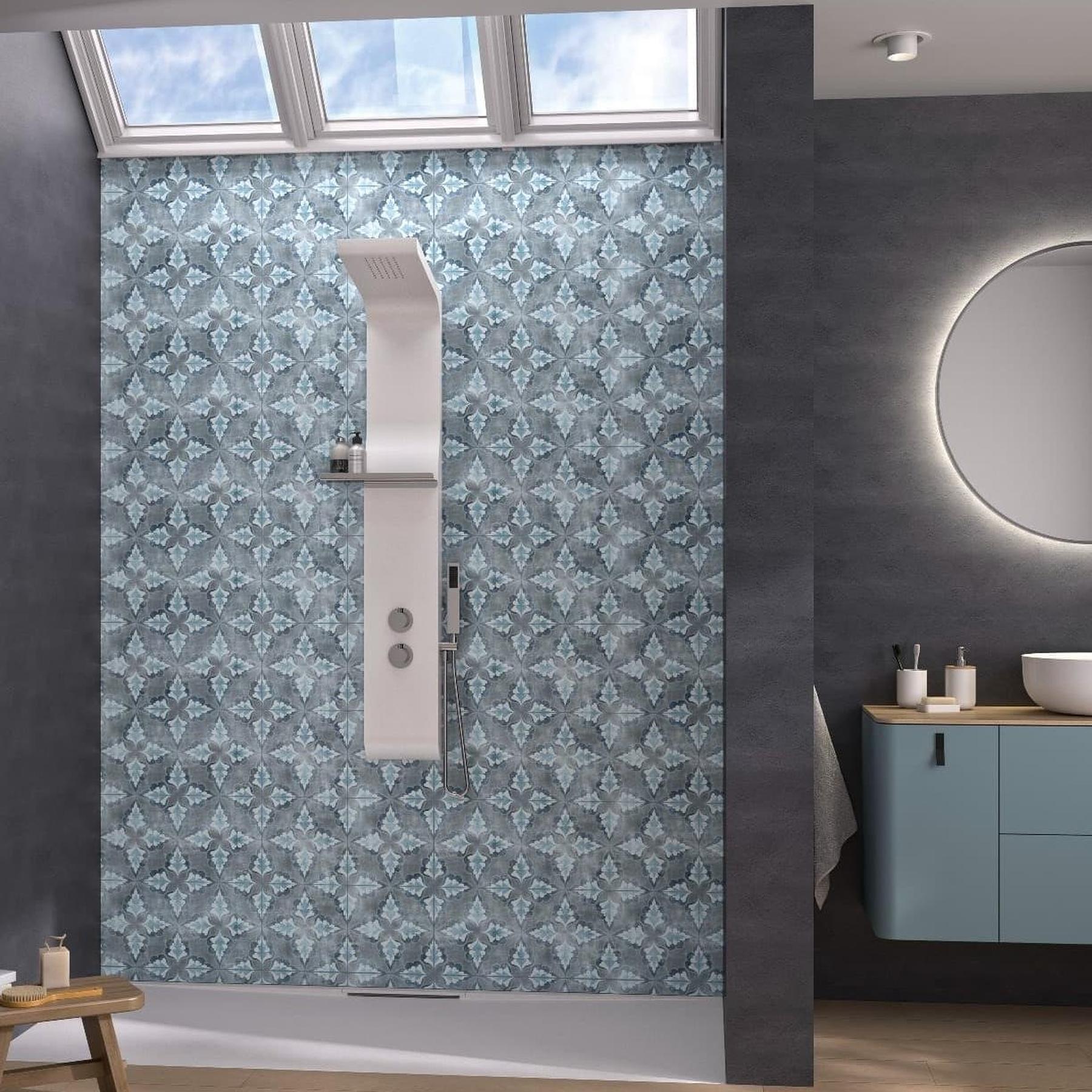 Set Di 2 Decorazioni Murali In Legno Per Bagno, Design Astratto, Colore Marrone E Grigio, Stile Rustico, 30,5 X 15,2 Cm - 4
