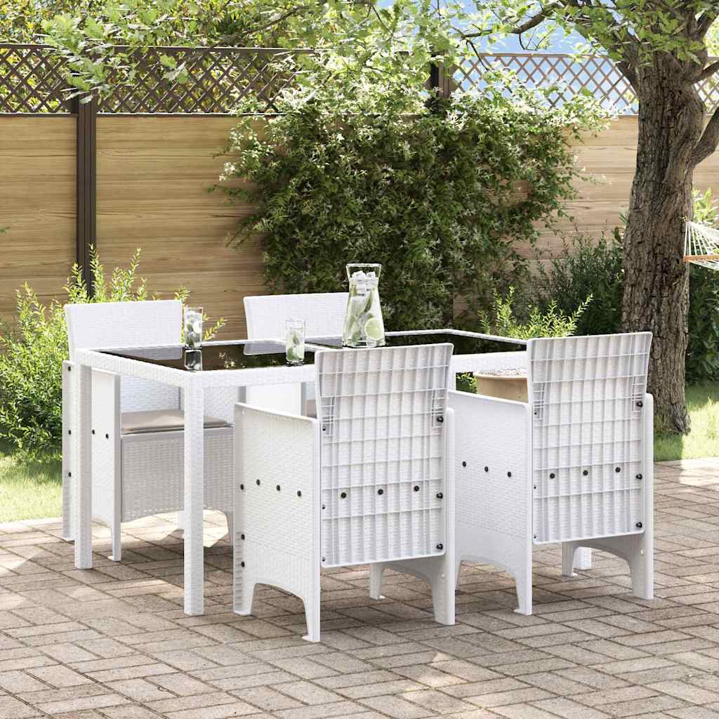 Silla de Jardín con cojín 4 pcs 53 x 49 x 85 cm Polipropileno | Leroy ...