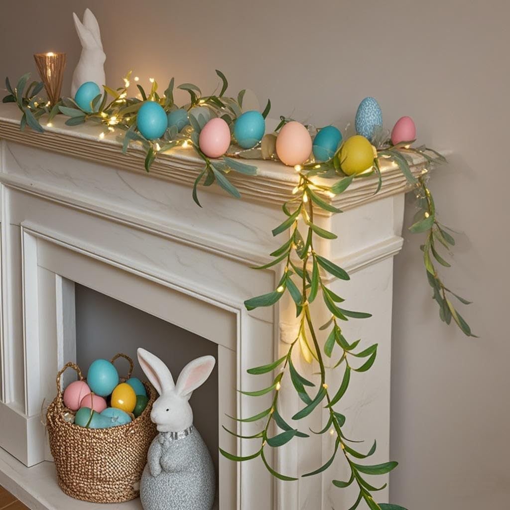 Guirlande De Noël De Branches D'arbres Baies Branches D'arbres Réalistes Décorées De Baies