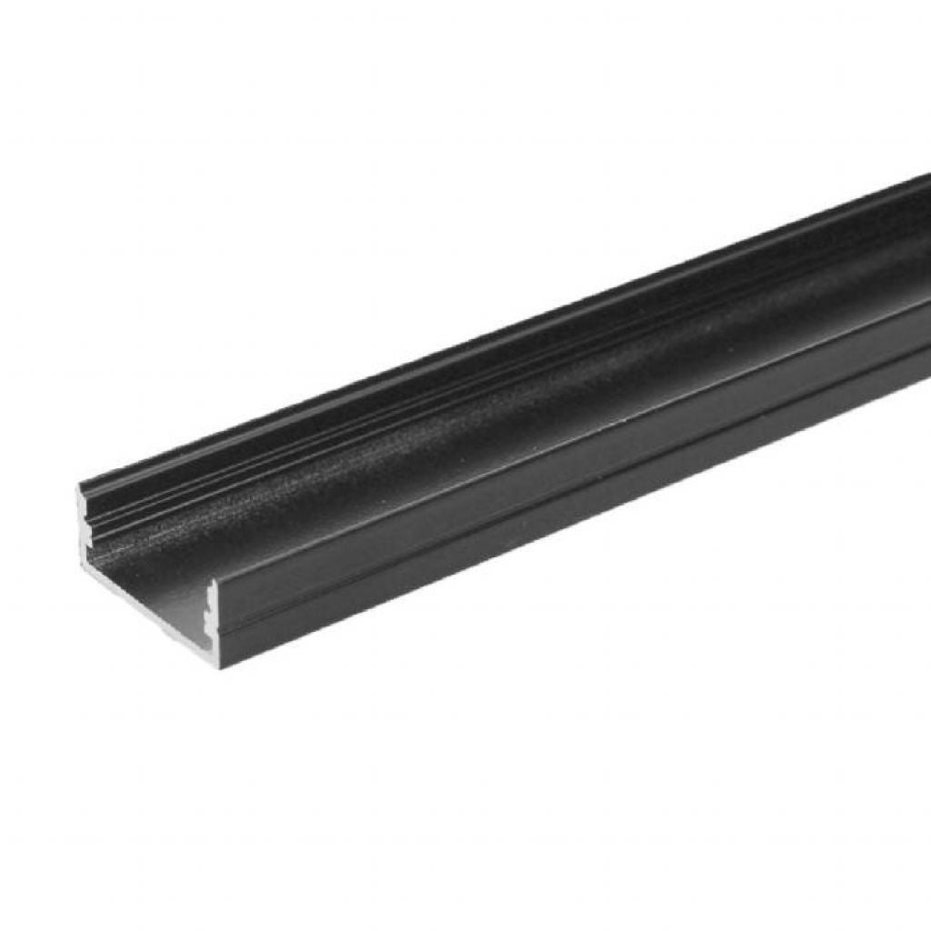 Perfil de aluminio negro para tira LED 2000 x 23,5 x 10mm - 4