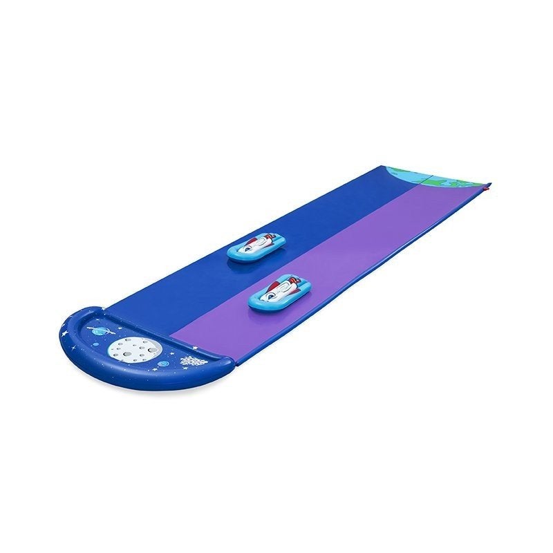 Zjeżdżalnia wodna Bestway Podwójna 488 x 138 cm Wielokolorowa i Niebieska