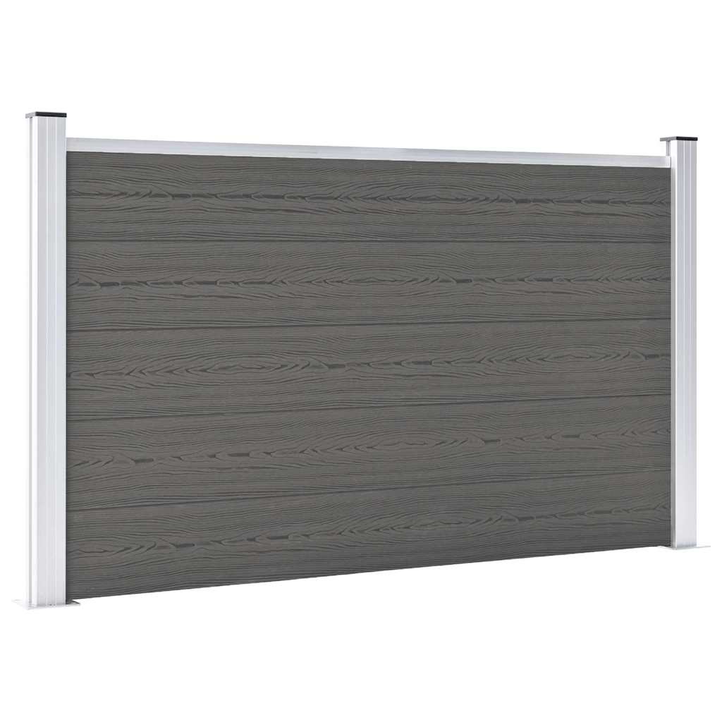 Vidaxl Valla De Jardín De Wpc 180X105 Cm Gris , Leroy Merlin