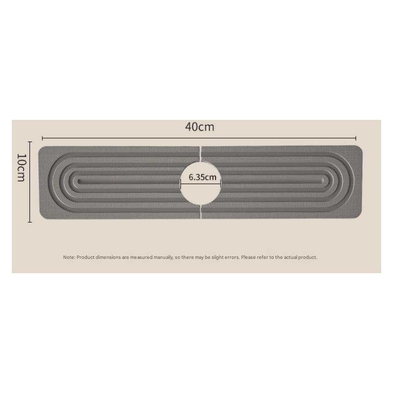 Tapis Absorbant Pour Robinet Cuisine/salle De Bain - Diatomite - Antidérapant - Protège Des éclaboussures
