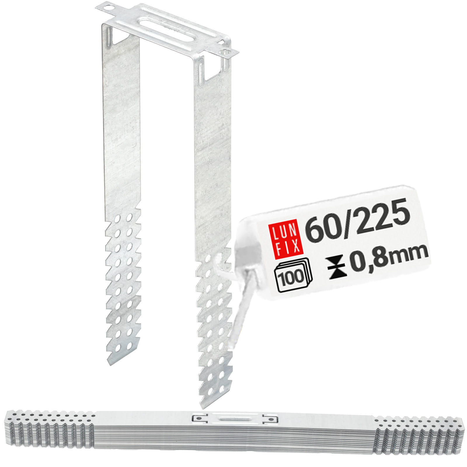 Wieszak do sufitów podwieszanych płaski 60x225 0,8 mm 100szt.