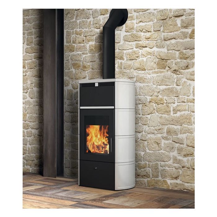 Piec na drewno EDILKAMIN Mod. Flamma 14 - BIAŁY