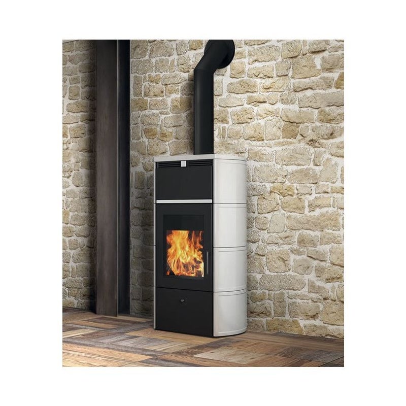 Piec na drewno EDILKAMIN Mod. Flamma 14 - BIAŁY