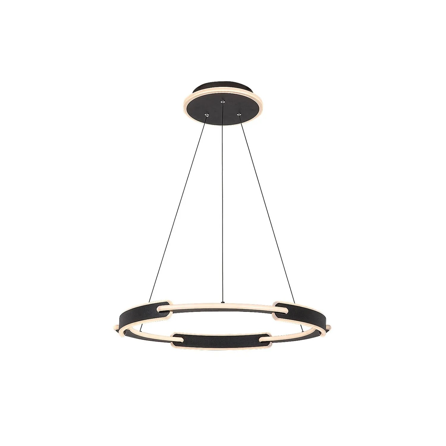 Lampa wisząca LED SINDRI 45W Odcienie bieli 3200lm metal czarno-biała wym:120x60x60cm IP20 Rabalux