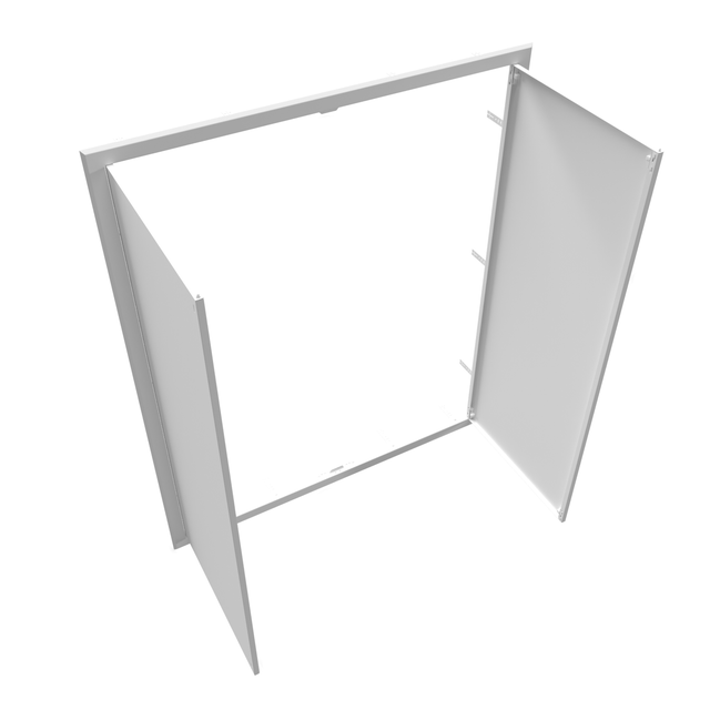Trappes de visite grand format en acier blanc - Dimensions de passage : 800 x 800 mm - ATOLE