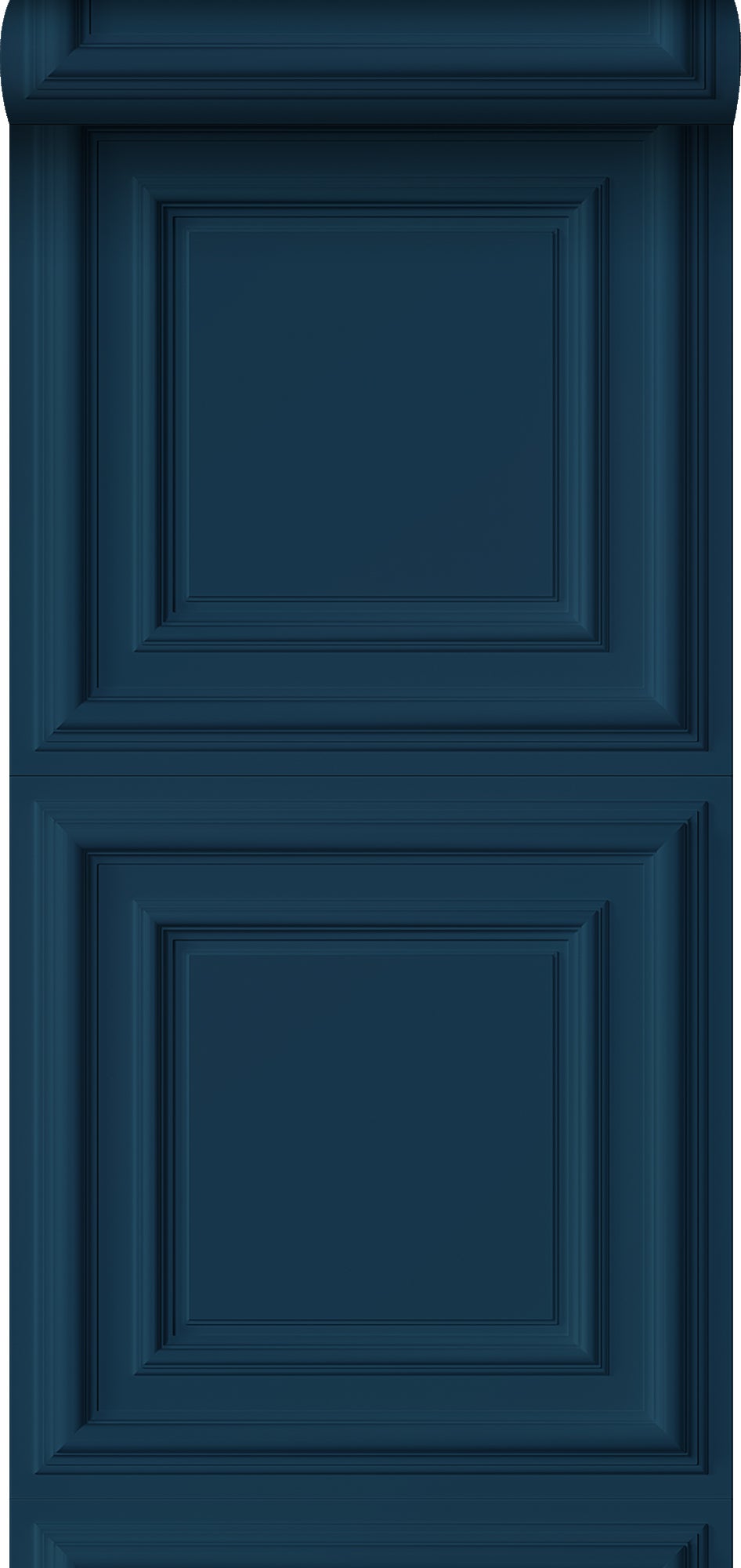 Papel pintado paneles de pared azul oscuro - 53 cm x 10.05 m - origin wallcoverings