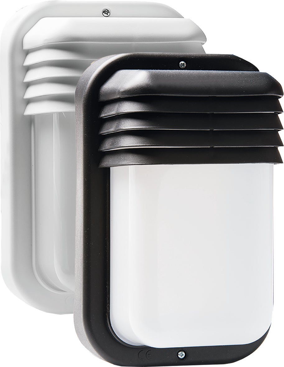 Aplique 4416G Ecoled V.E27 18W Ip44 Bco | Leroy Merlin