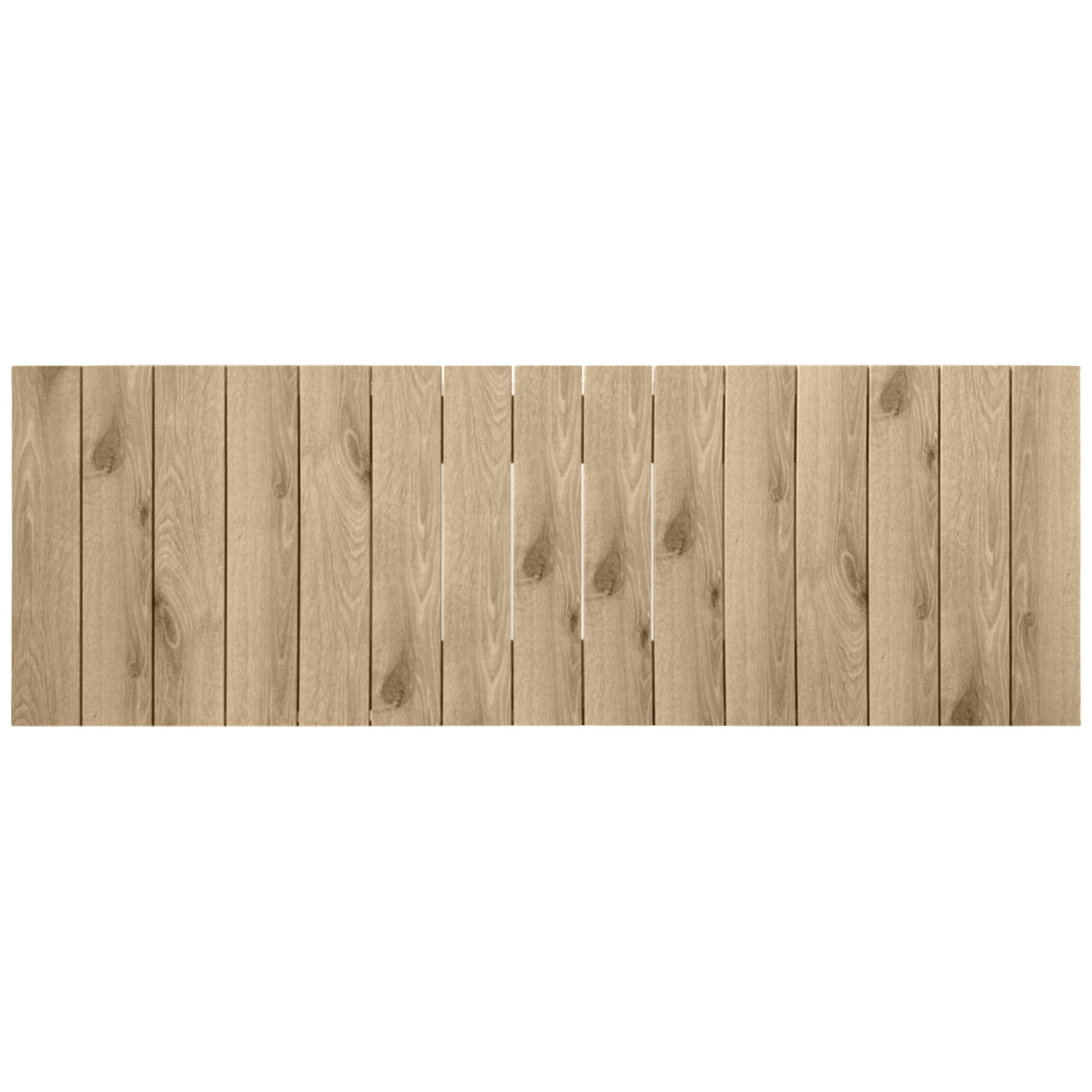 DHOME Tête de lit en bois recyclé MDF Vertical Pallet Style 150x46 Lits 150 - Bois Cambrien - 4