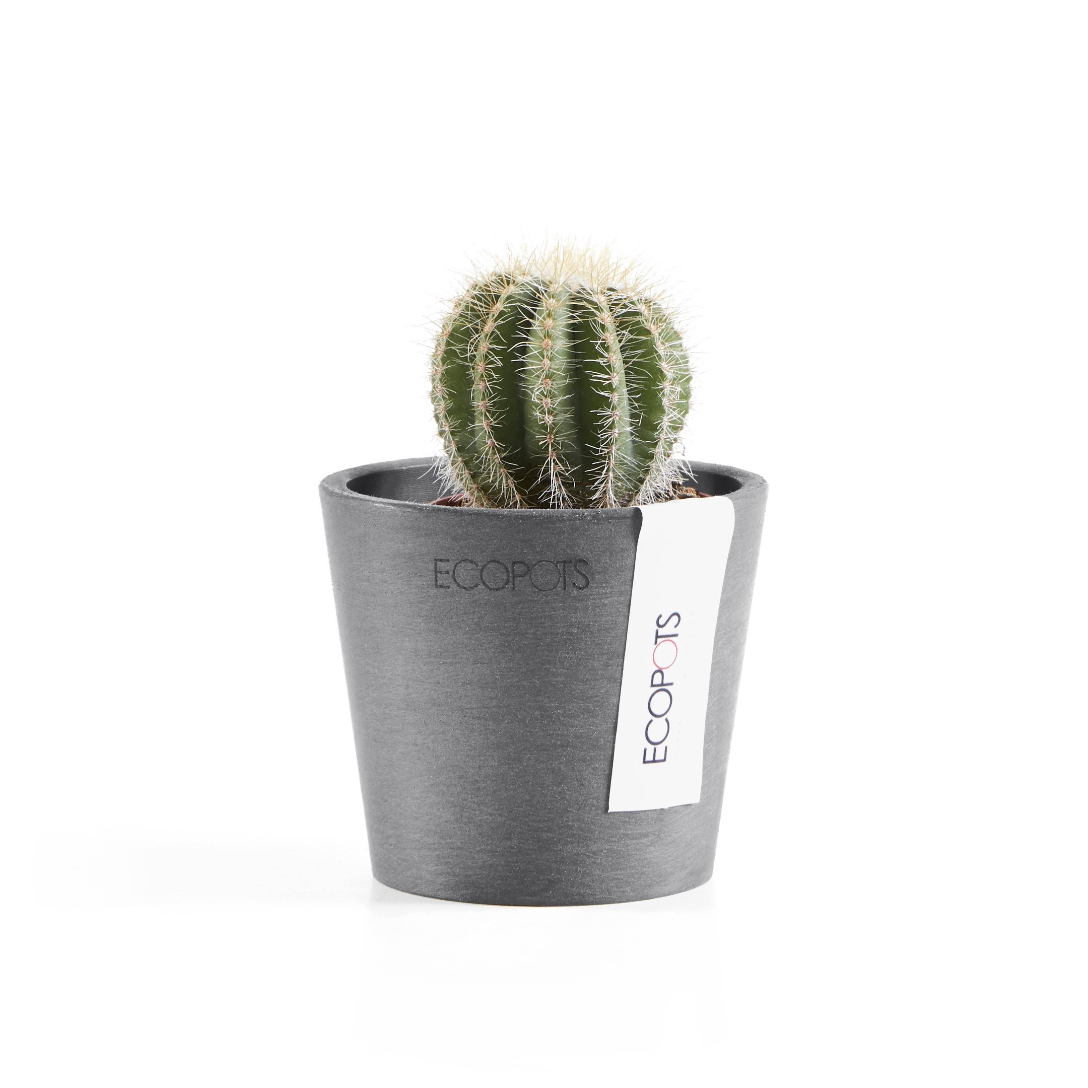Ecopots Amsterdam 40 Pot de fleurs - L 40 cm x H 34,5 cm - Gris - Intérieur et extérieur - 2