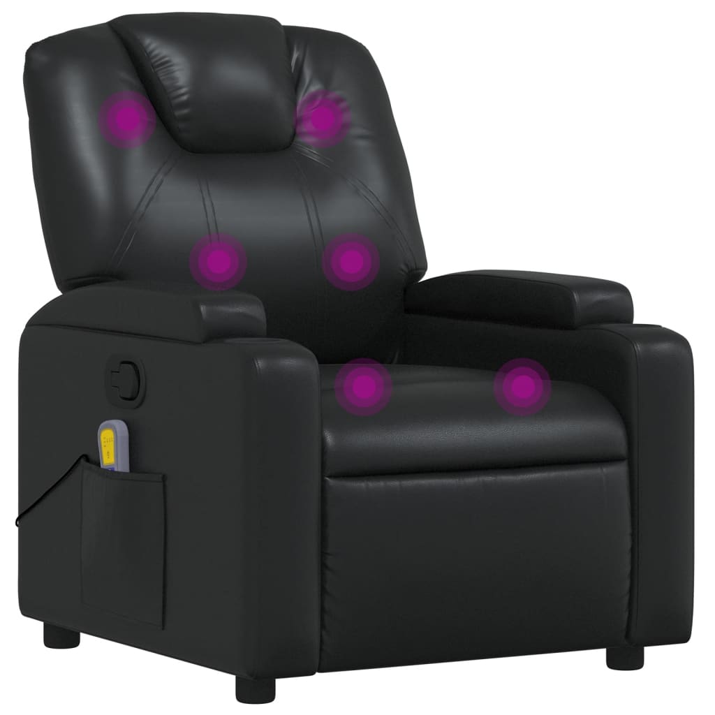 Fauteuil en simili cuir marron rotatif à 360