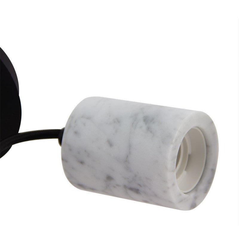 Xanlite - Suspension à douille en marbre blanc, culot E27 - SDM01EW - 6