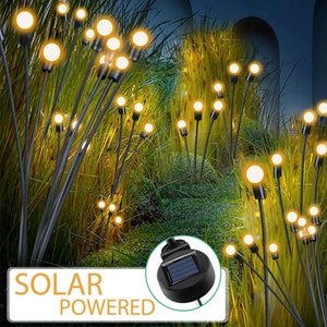 Luci Solari Da Giardino A Lucciola - 2 Pack 16 LED, IP65 Impermeabile, Decorazione Esterna