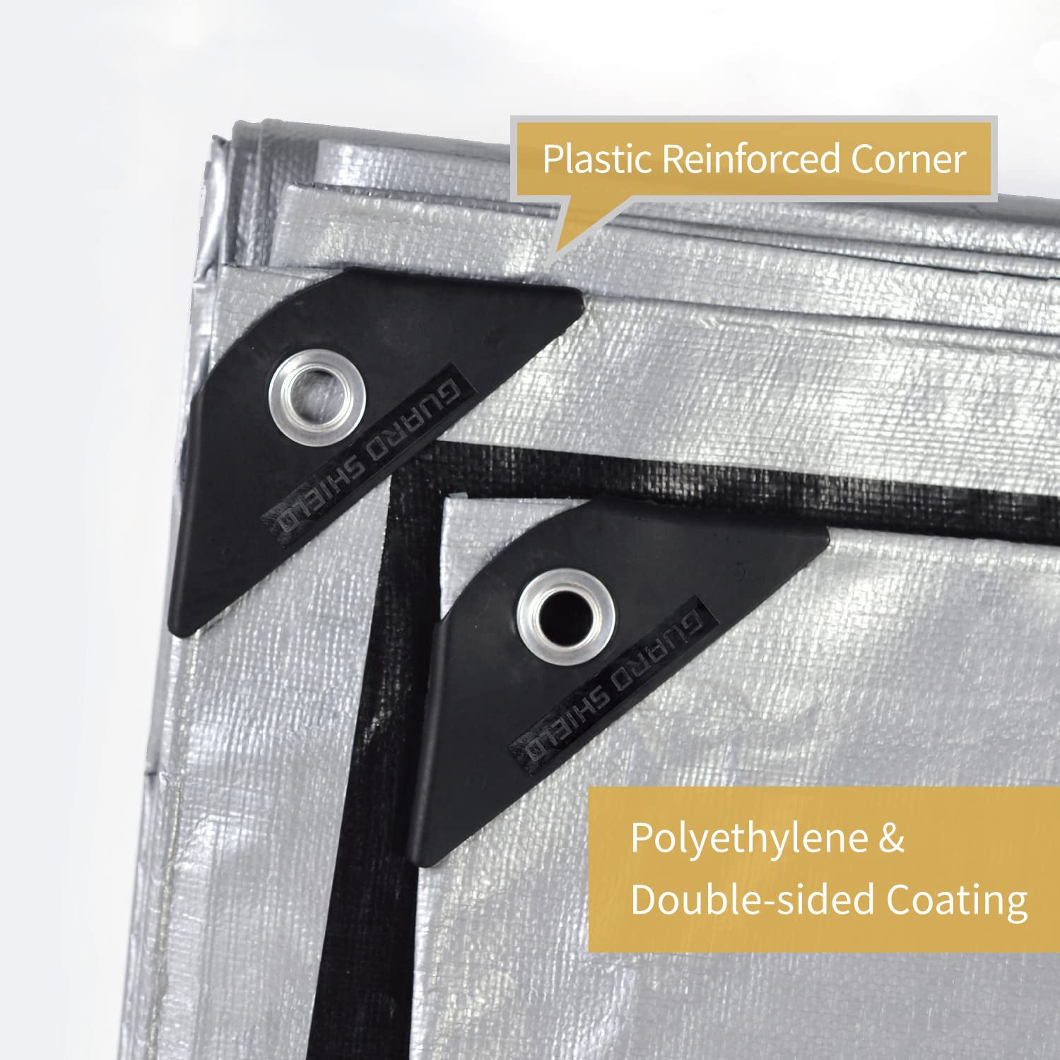 TERRE JARDIN Bâche épaisse Ultra Résistante 2 X 3 M, 240 G/m2 - Bâche De Protection, Imperméable, Anti Uv - Bricolage