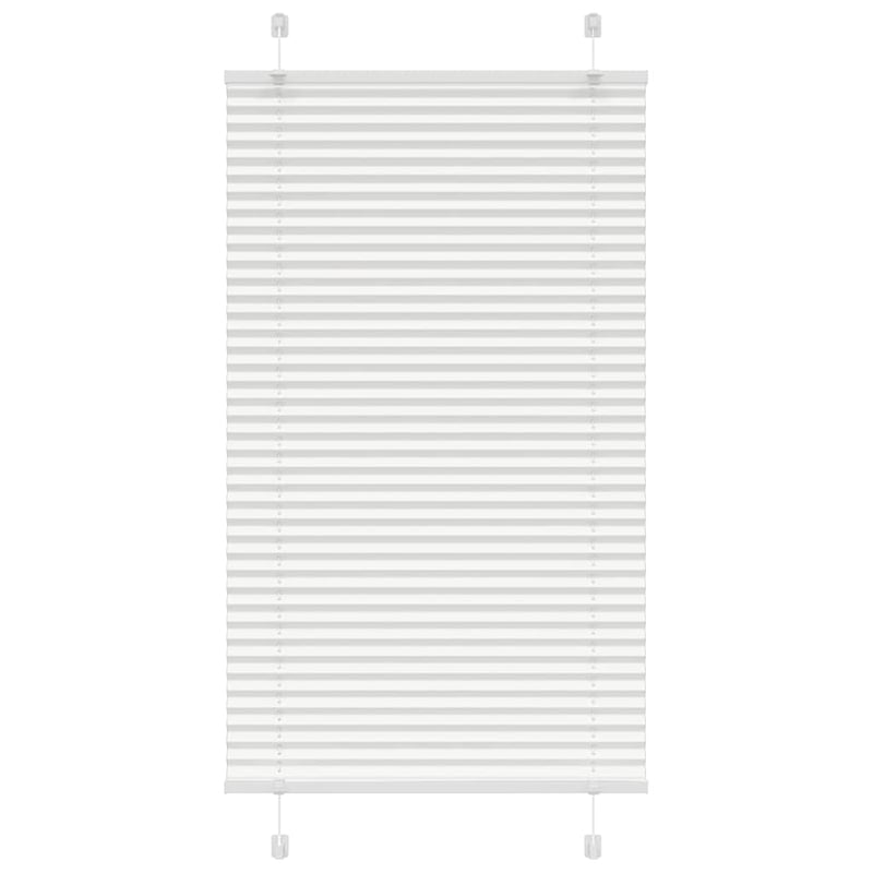 Roleta plisowana biała 75x150 cm Szerokość tkaniny 74,4 cm vidaXL
