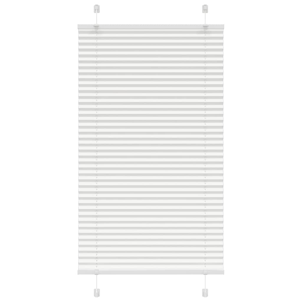 Roleta plisowana biała 70x100 cm Szerokość tkaniny 69,4 cm vidaXL