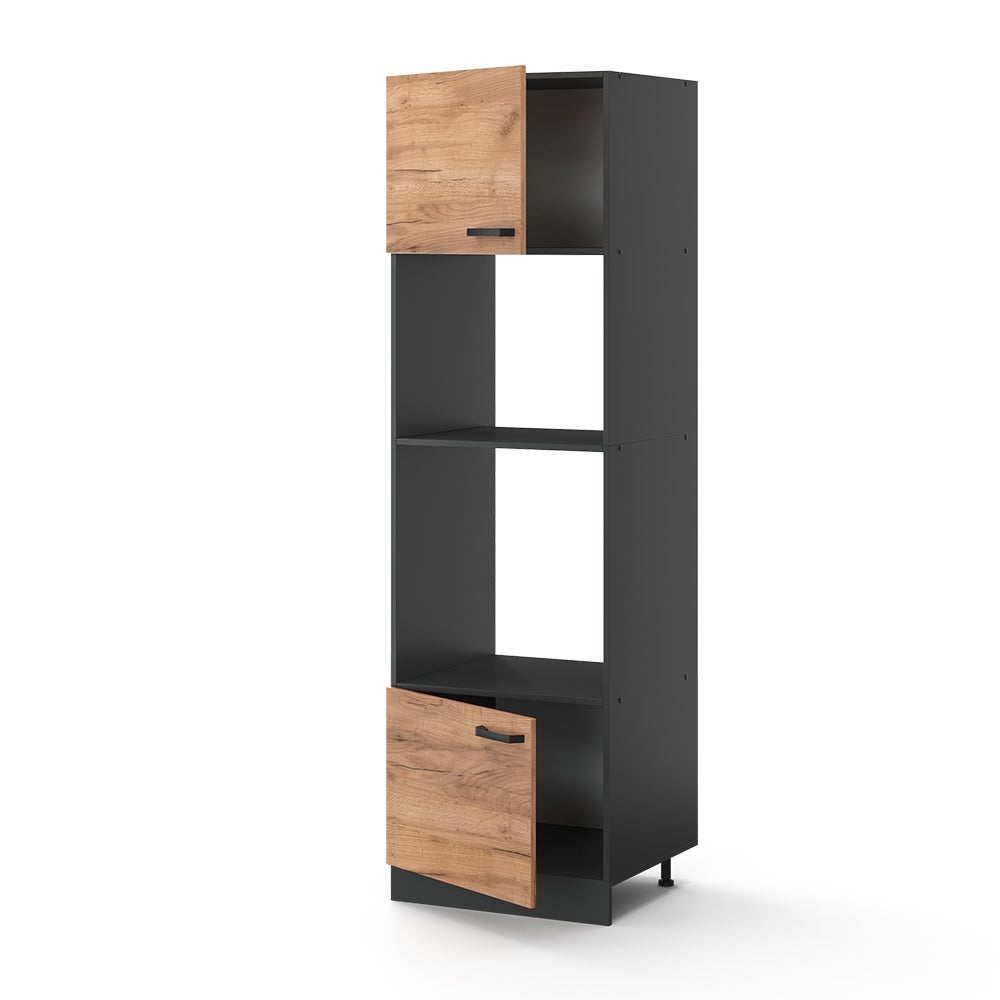 Vicco Armoire micro-ondes R-Line, Chêne de force doré, 60cm - 4