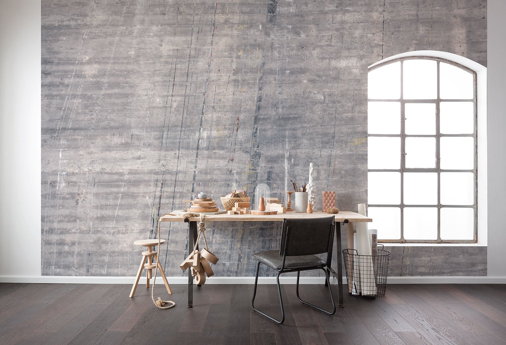 Fototapeta Beton szarym - 400 x 250 cm - SANDERS &amp; SANDERS