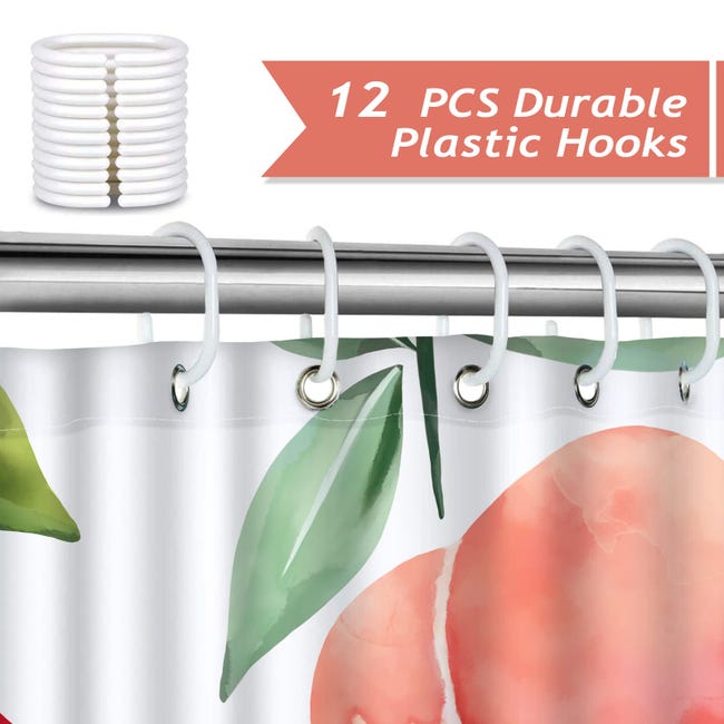 Tenda Da Doccia Rosa 180x180 Cm Con Anelli - Impermeabile, Anti-Muffa E Design Opaco Per Privacy - Foto 8