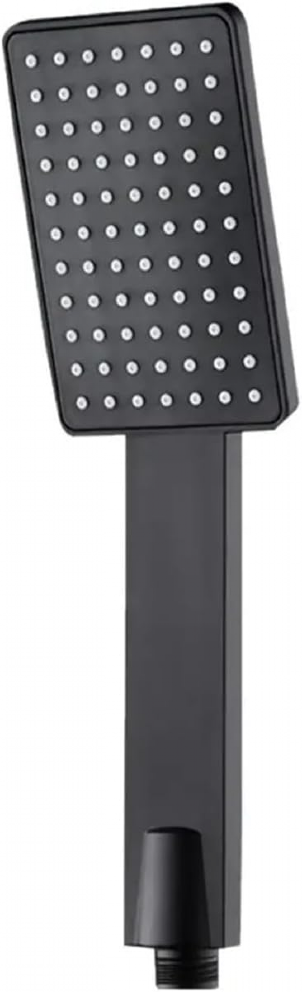 Pomme De Douche LED Carrée 25x25 Cm Noire Et Chrome - Modèle Zen Avec Lumière Multicolore
