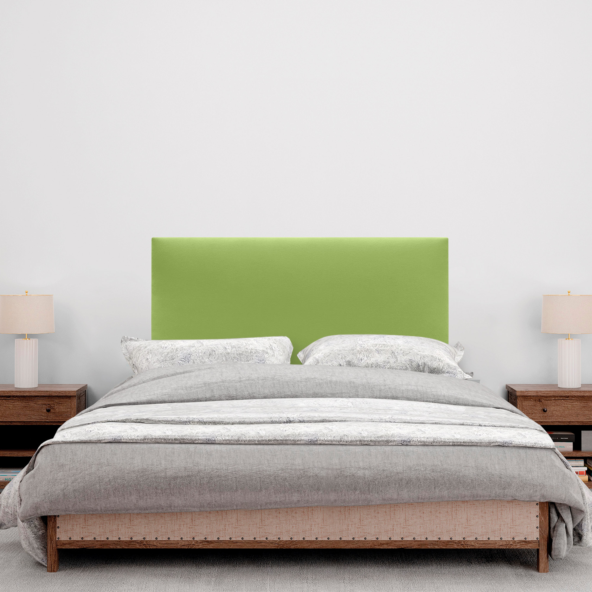 DHOME Cabecero de Polipiel Liso cabeceros Cabezal tapizado Cama (Polipiel Verde, 105cm (Camas 80/90/105)) - 4