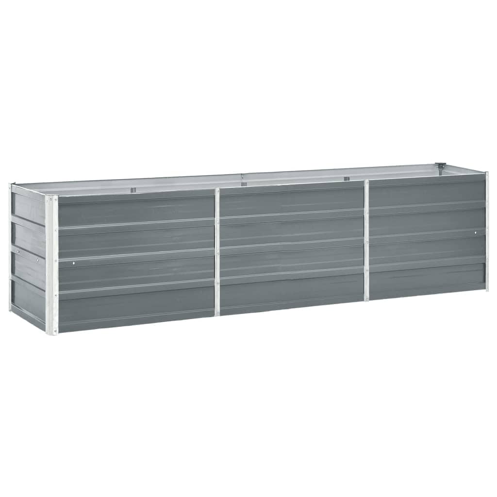 Jardinière Surélevée Métal Galvanisé 122x61x81 Cm - Avec Pieds, Pour Potager Balcon Terrasse - 6