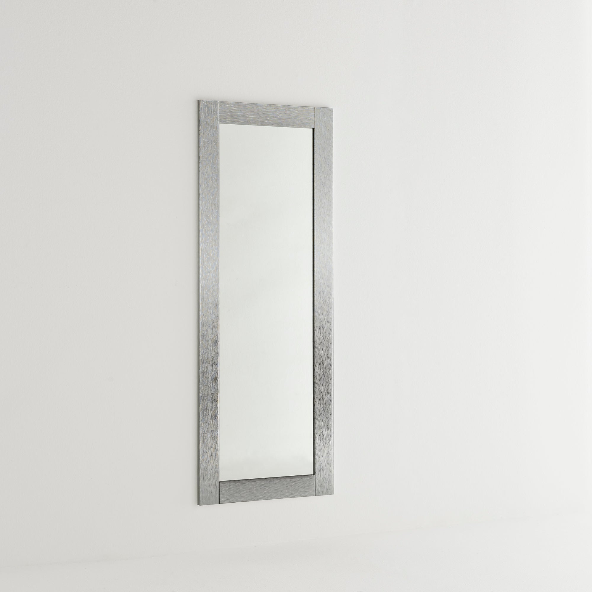 Arhome, espejo de pared luxury, 146 x 56, plata pulida, made in italy