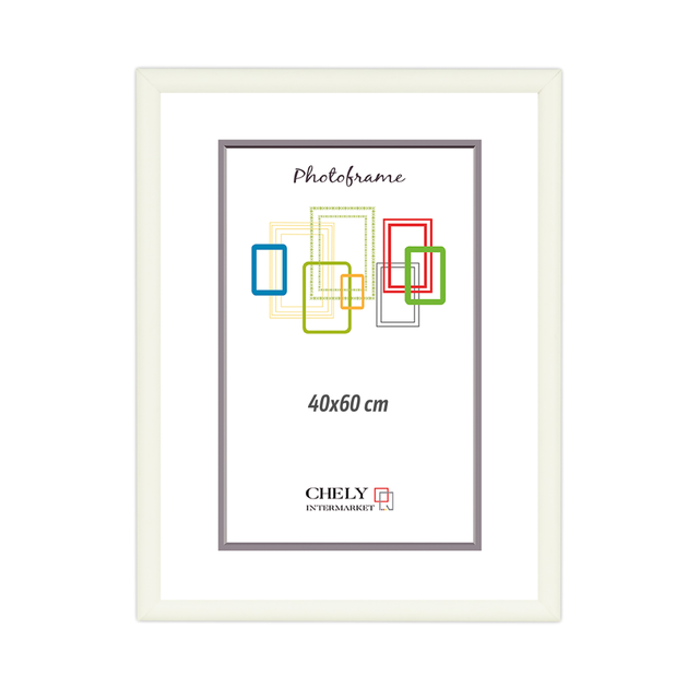 Marco de Foto 40x60cm (Blanco) MOD-280. Estilo Minimalista | Chely Intermarket
