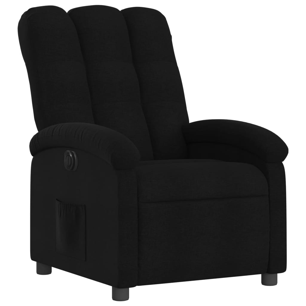 Fauteuil inclinable électrique Noir Tissu vidaXL - 5