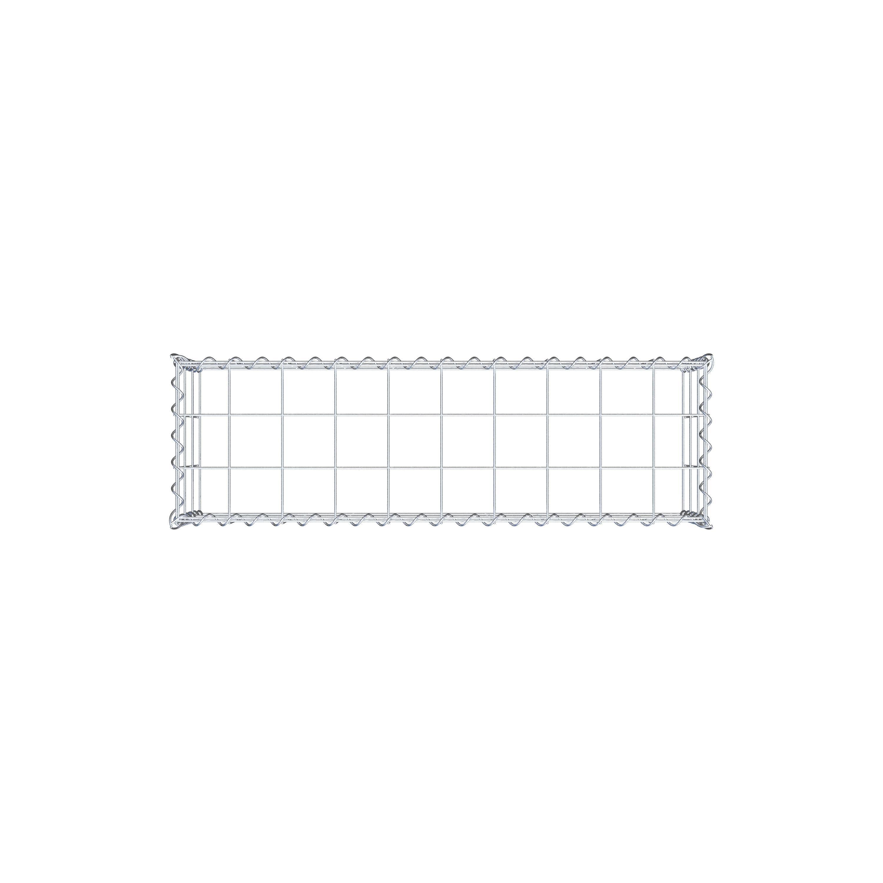Gavión para apilar en acero galvanizado 100x30x30cm (LxAxP), malla 10 x 10cm, Espiral, sin rejilla inferior - 6