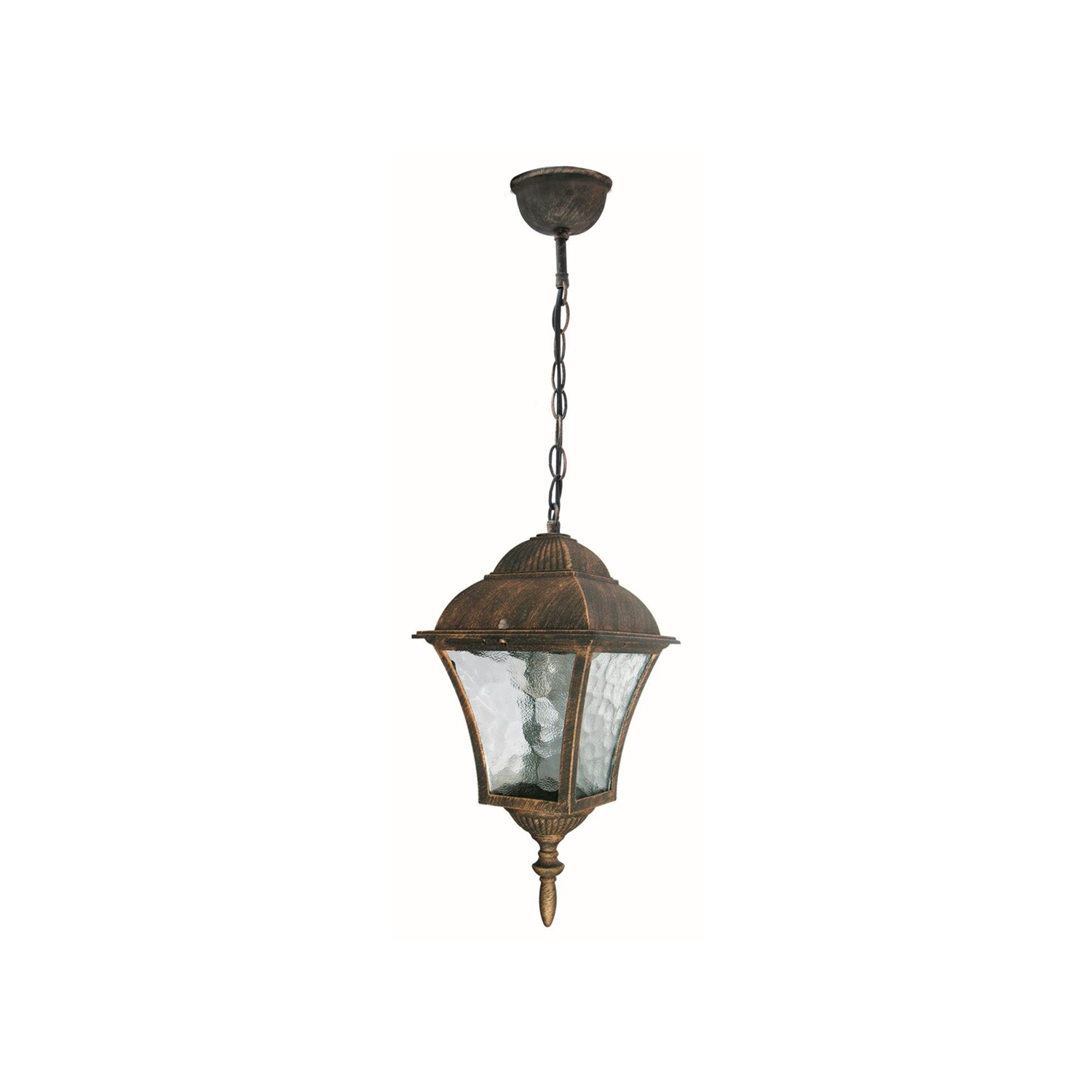 Lampa sufitowa zewnętrzna Toscana złoto antyczne 1xE27x60W wym:32x14,5x20,5cm IP43 Rabalux