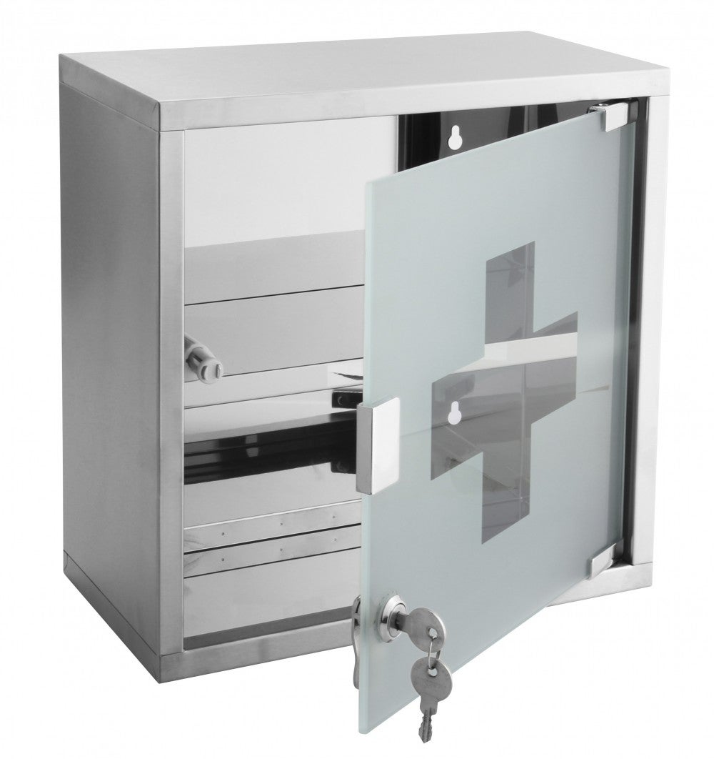 Armoire à pharmacie l.30 cm, imitation métal, Roma - 2