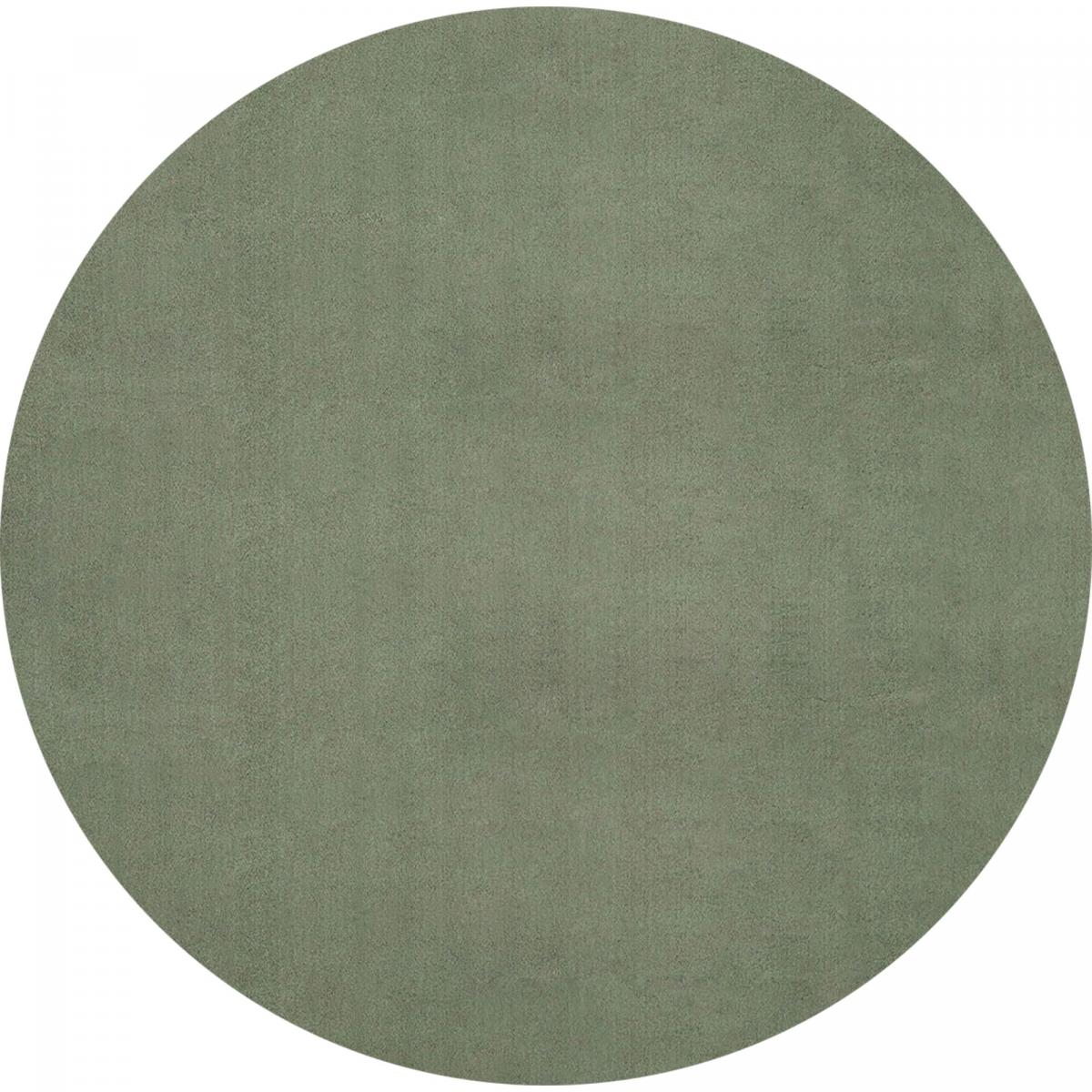 Tapis rond salon Ø200cm LYN10 LAVABLE Vert uni, tapis shaggy à longs ...
