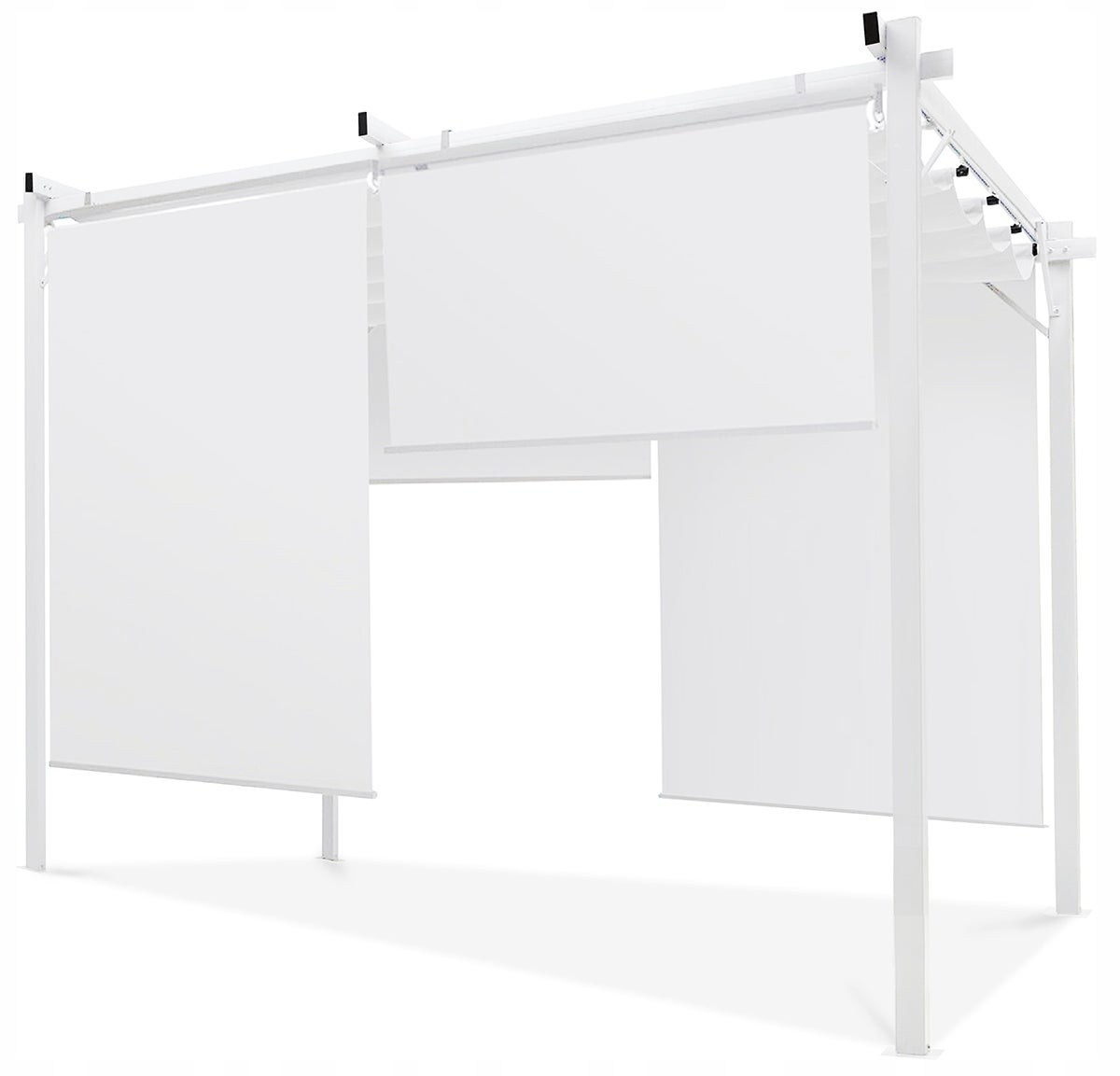 Pergola Ogrodowa Hardmaister Tarasowa Sprint Plus 3x3 Z Roletami 290x290 Biały 1 szt