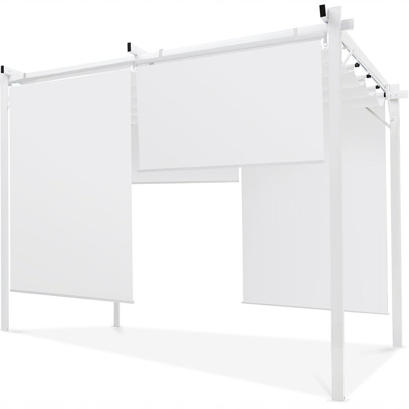 Pergola Ogrodowa Hardmaister Tarasowa Sprint Plus 3x3 Z Roletami 290x290 Biały 1 szt