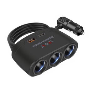 Dexumodbk Adattatore da spina DIN maschio europea 90 cm a