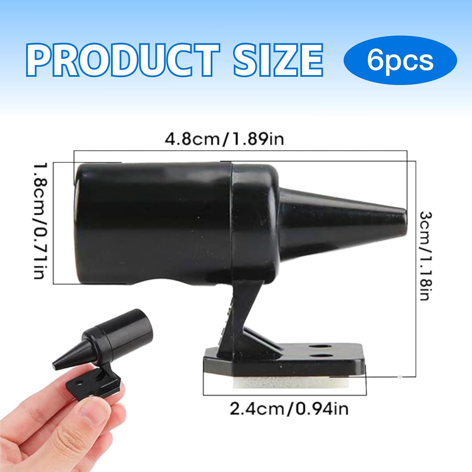 Lot 6 sifflets ultrasons anti-gibier – répulsif efficace pour voiture – sangliers et animaux sauvages - 2
