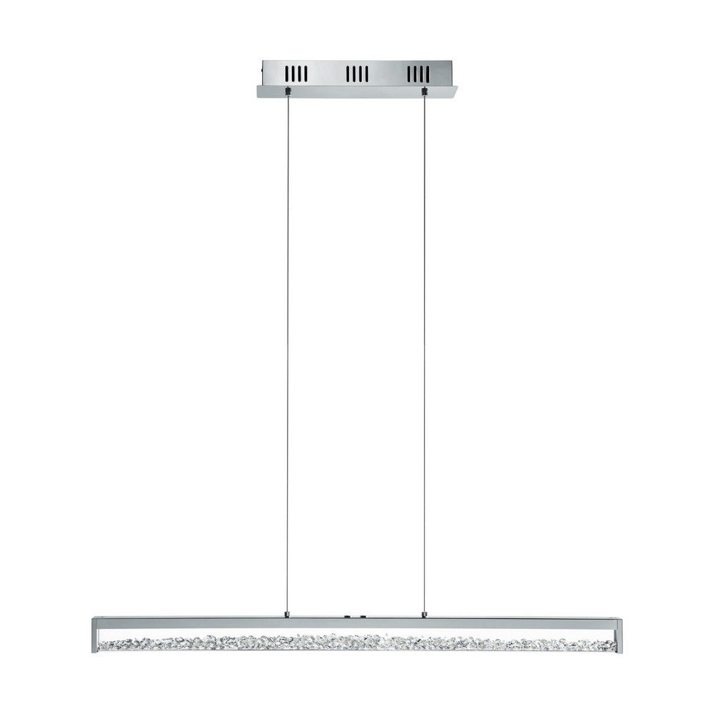 Suspension CARDITO 1 LED 6X6W en aluminium et acier chrome 1000x80x1100mm - 5