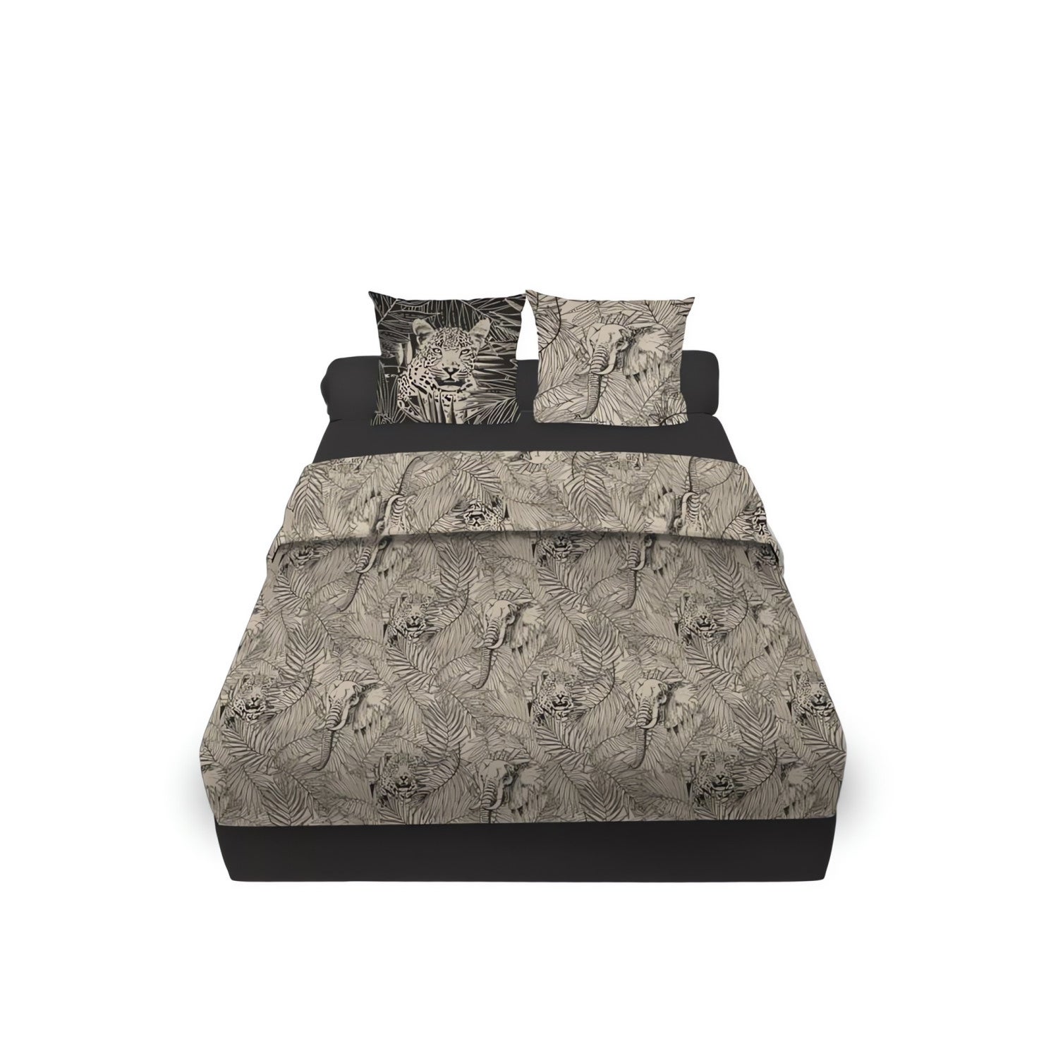 Dessus De Chaise En Coton 40x40x4 Cm Motif Safari - Housse Avec Scratch, Garnissage Mousse, Décoration Ethnique