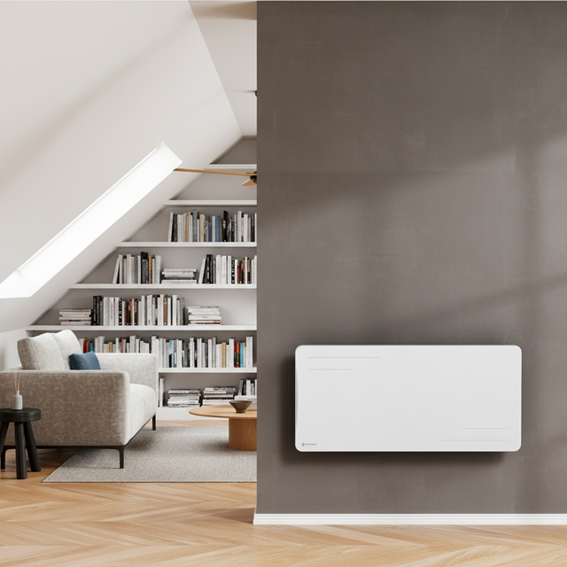 Radiateur électrique connecté 2000W à inertie sèche céramique horizontal Blanc Alice