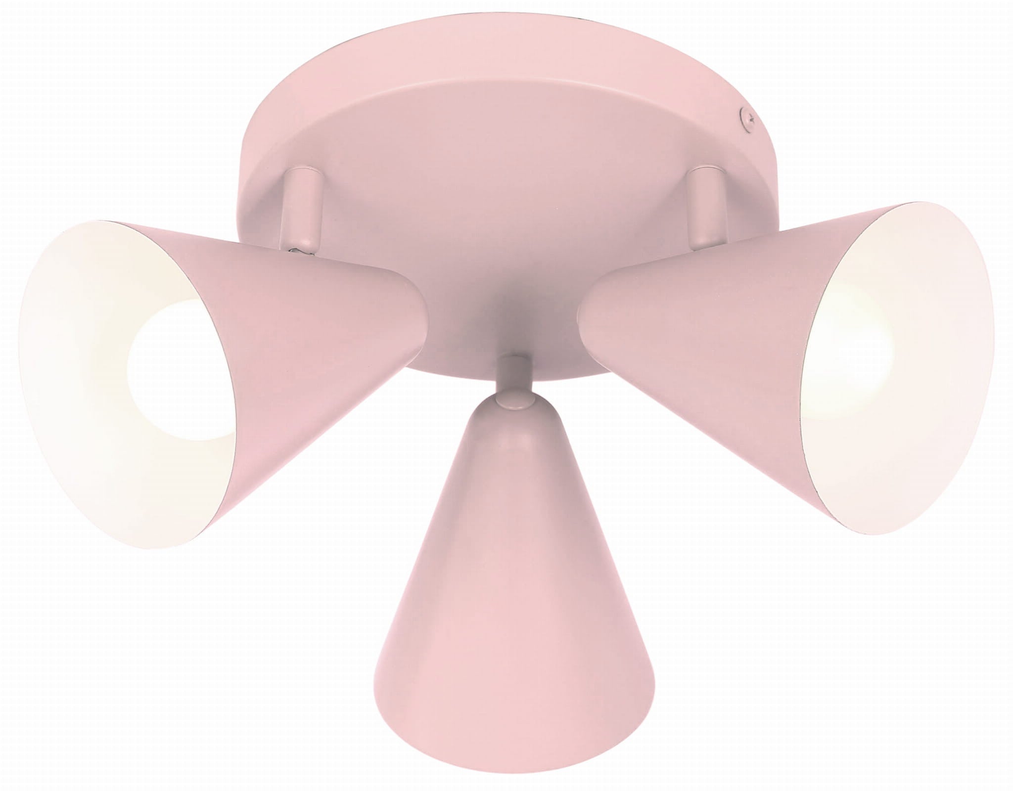 Lampa sufitowa wisząca Amor różowa 3xE14x40W wym: 16 x 34 x 34 cm metal Candellux