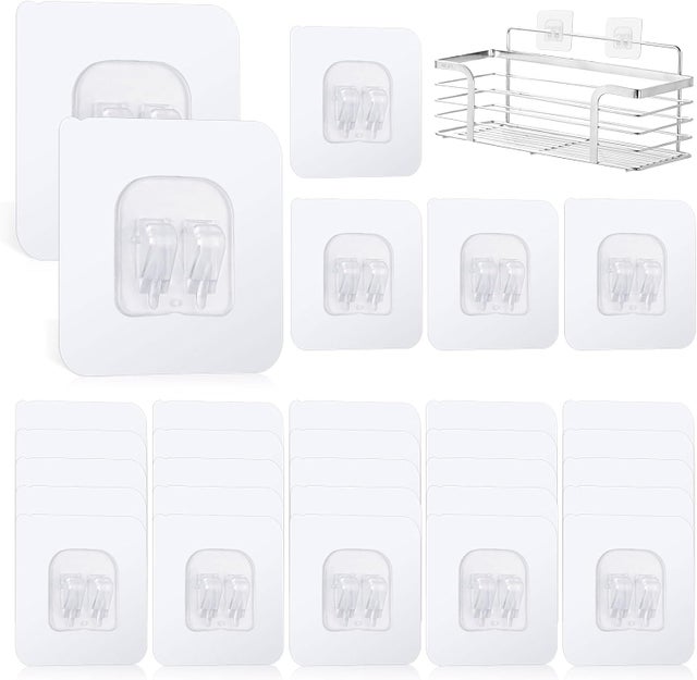 Ganchos De Pared Transparentes, Gancho Adhesivo Multiuso Para Puerta
