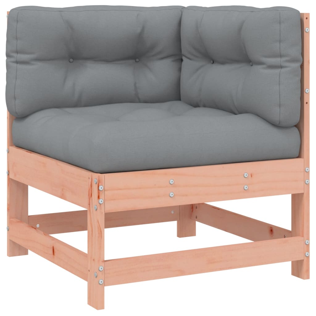 Salon bas de jardin en Bois Marron 7 personnes - 5