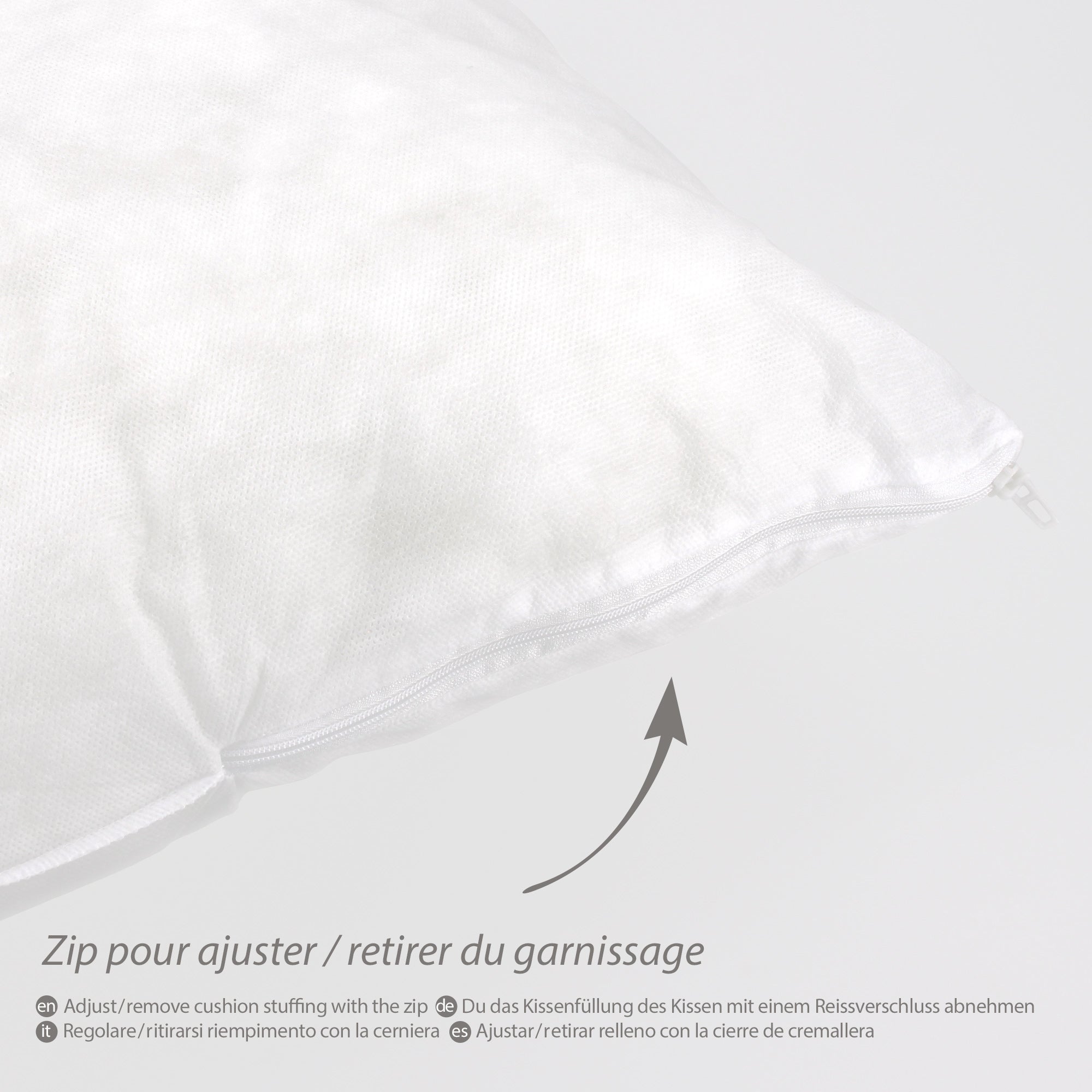 Coussin à recouvrir 50x50 cm garnissage Fibres polyester coussin Malin - 6