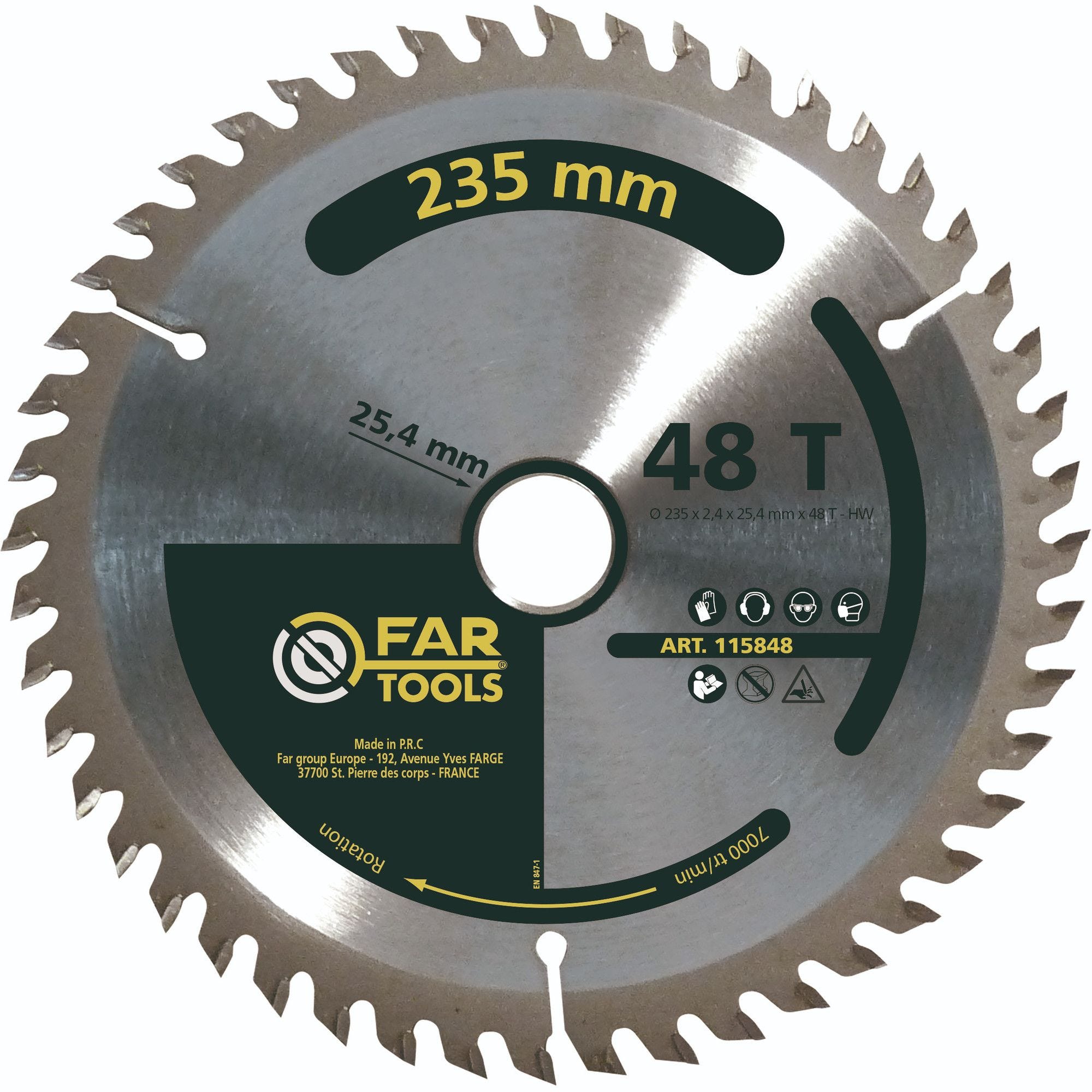 Trend Lame Scie Circulaire Wood 254 Mm 30 Mm 24 Dents - CSB/25424 Pour Bois Et Panneaux