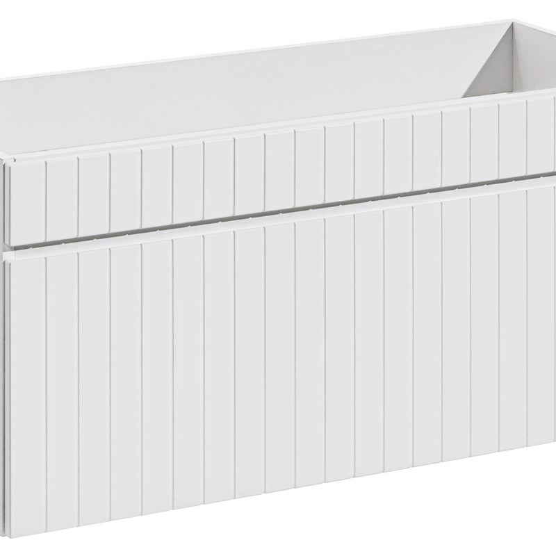 Szafka łazienkowa ICONIC 100 cm biała ryflowany front
